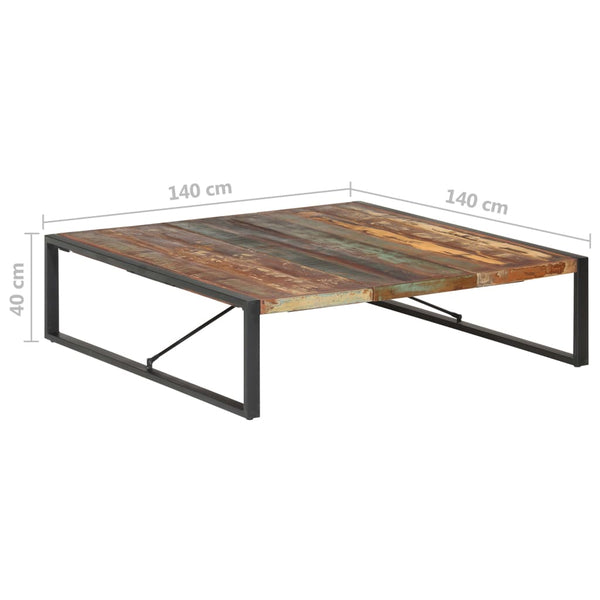 Couchtisch Altholz 140x140 cm