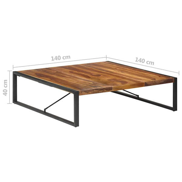 Massivholz Couchtisch 140x140 cm
