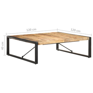 Couchtisch Raues Mangoholz 120x120 cm