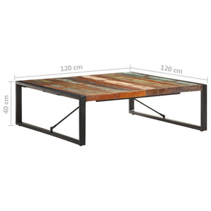 Couchtisch Altholz Massiv 120x120 cm