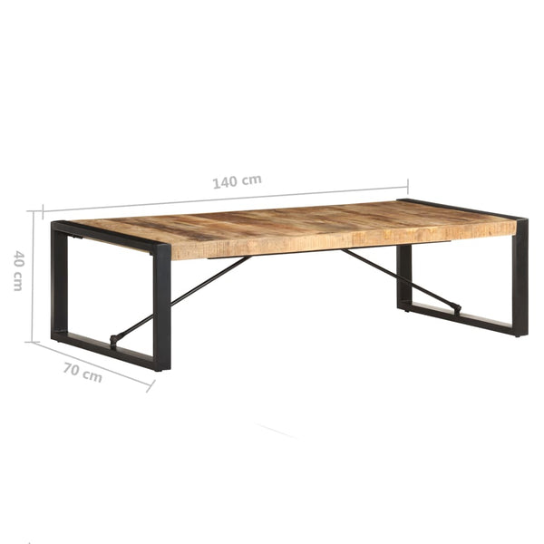 Couchtisch Mangoholz 140x70 cm
