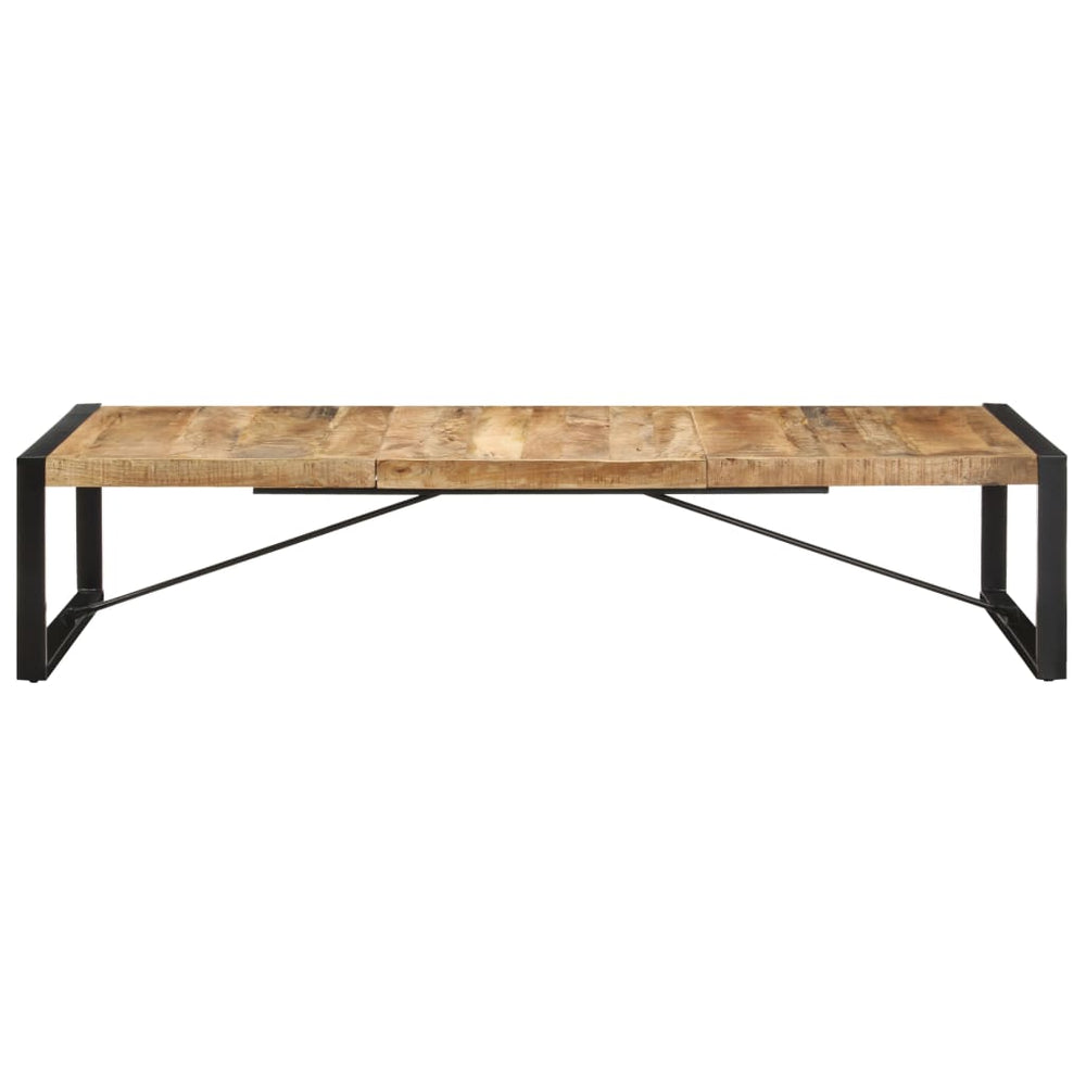 vidaXL Table basse 180x90x40 cm Bois de manguier massif brut