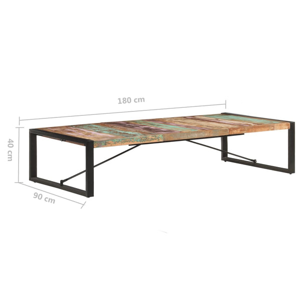 Couchtisch Altholz Massiv 180x90 cm