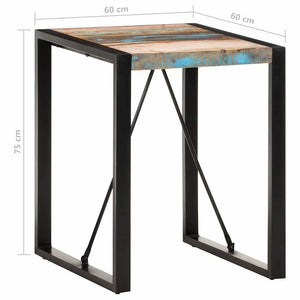 Esstisch 60x60 cm Recyceltes Massivholz