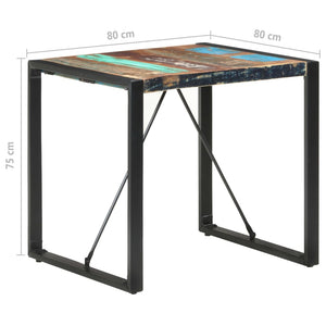 Esstisch Altholz Massiv 80x80 cm