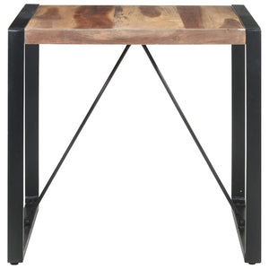 vidaXL Table de salle à manger 80x80x75 cm en bois massif