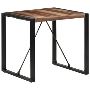 vidaXL Table de salle à manger 80x80x75 cm en bois massif