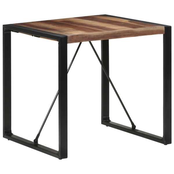 vidaXL Table de salle à manger 80x80x75 cm en bois massif