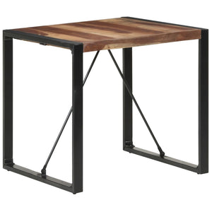 vidaXL Table de salle à manger 80x80x75 cm en bois massif