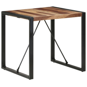 vidaXL Table de salle à manger 80x80x75 cm en bois massif