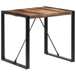 vidaXL Table de salle à manger 80x80x75 cm en bois massif