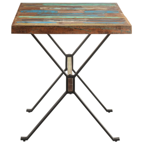 vidaXL Table de salle à manger 140x70x76 cm bois de récupération massif