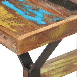 vidaXL Table de salle à manger 140x70x76 cm bois de récupération massif