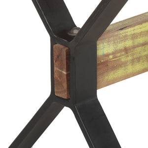 vidaXL Table de salle à manger 140x70x76 cm bois de récupération massif