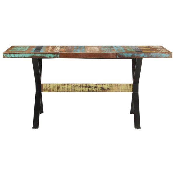 vidaXL Table de salle à manger 160x80x76 cm Bois de récupération massif