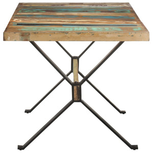 vidaXL Table de salle à manger 160x80x76 cm Bois de récupération massif