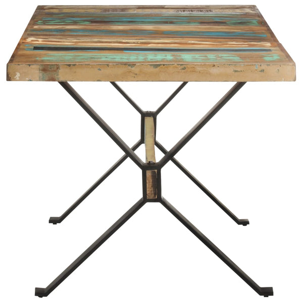 vidaXL Table de salle à manger 160x80x76 cm Bois de récupération massif