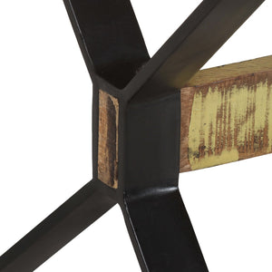 vidaXL Table de salle à manger 160x80x76 cm Bois de récupération massif