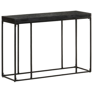 Schwarzer Konsolentisch 110 cm Akazie Mango Massivholz