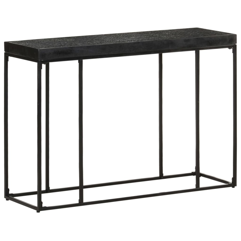 Schwarzer Konsolentisch 110 cm Akazie Mango Massivholz