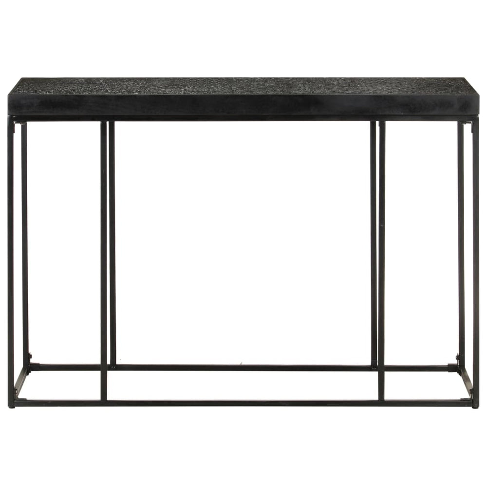 Schwarzer Konsolentisch 110 cm Akazie Mango Massivholz