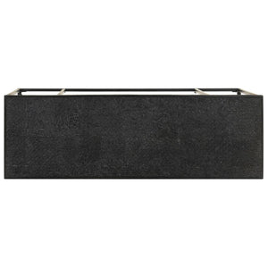 Schwarzer Konsolentisch 110 cm Akazie Mango Massivholz