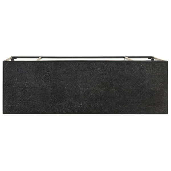 Schwarzer Konsolentisch 110 cm Akazie Mango Massivholz