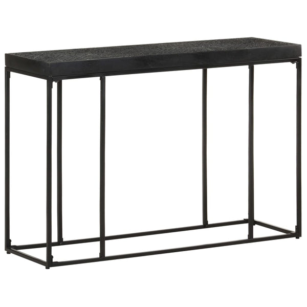 Schwarzer Konsolentisch 110 cm Akazie Mango Massivholz
