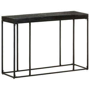 Schwarzer Konsolentisch 110 cm Akazie Mango Massivholz