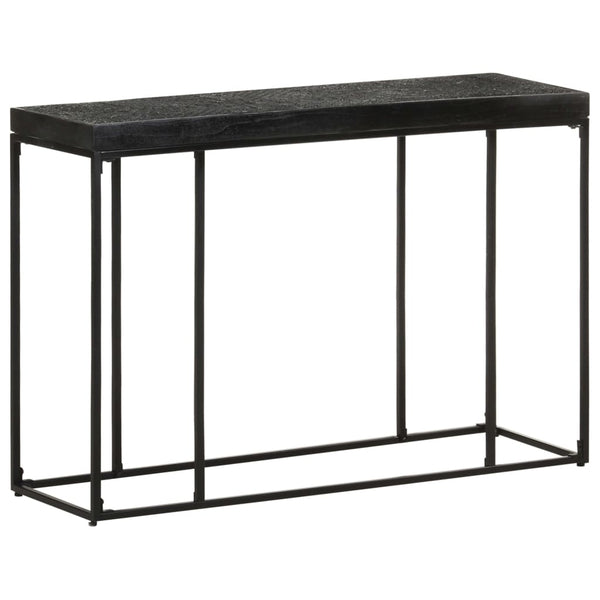 Schwarzer Konsolentisch 110 cm Akazie Mango Massivholz