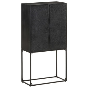 Schwarzes Sideboard 60x120cm Massivholz