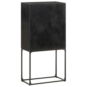 Schwarzes Sideboard 60x120cm Massivholz