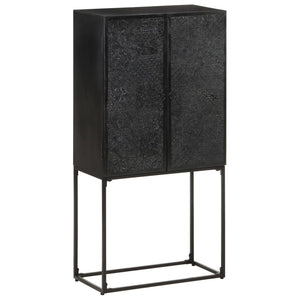 Schwarzes Sideboard 60x120cm Massivholz