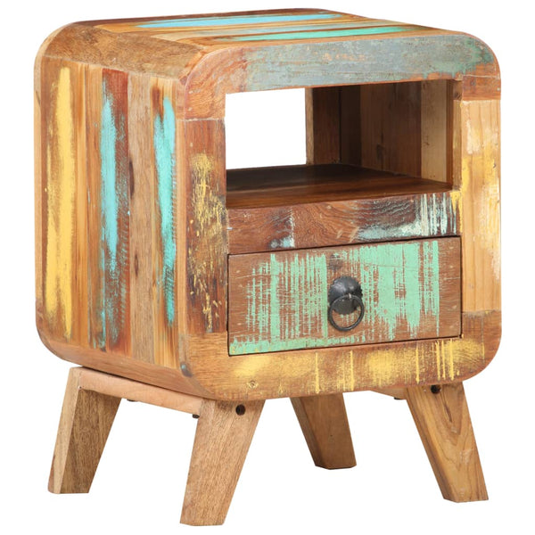 Nachttisch Recyceltes Massivholz 30x30x41 cm