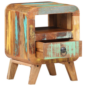 Nachttisch Recyceltes Massivholz 30x30x41 cm