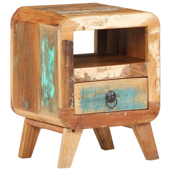 Nachttisch Recyceltes Massivholz 30x30x41 cm