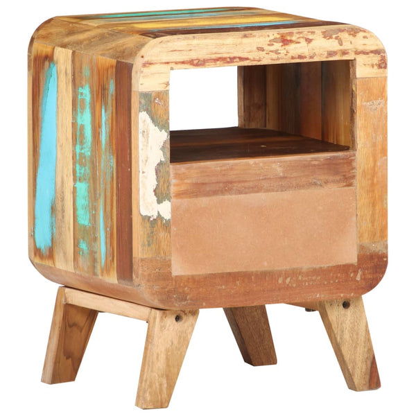 Nachttisch Recyceltes Massivholz 30x30x41 cm