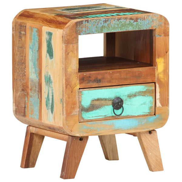 Nachttisch Recyceltes Massivholz 30x30x41 cm
