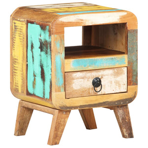 Nachttisch Recyceltes Massivholz 30x30x41 cm