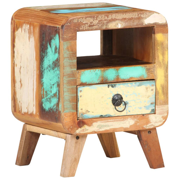 Nachttisch Recyceltes Massivholz 30x30x41 cm