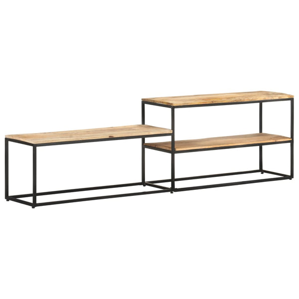 vidaXL Meuble TV 180x30x50 cm Bois de manguier brut