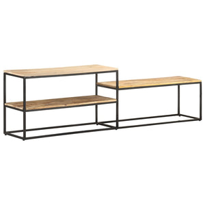 vidaXL Meuble TV 180x30x50 cm Bois de manguier brut