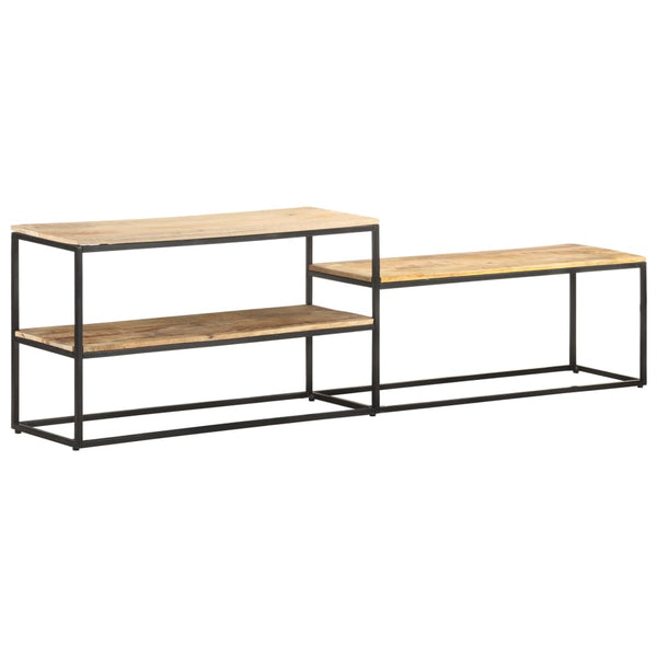 vidaXL Meuble TV 180x30x50 cm Bois de manguier brut
