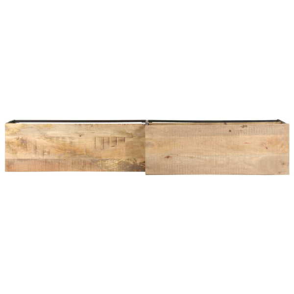 vidaXL Meuble TV 180x30x50 cm Bois de manguier brut