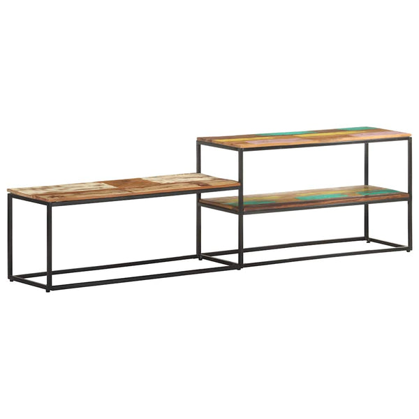 vidaXL Meuble TV 180x30x50 cm Bois massif recyclé