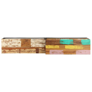 vidaXL Meuble TV 180x30x50 cm Bois massif recyclé