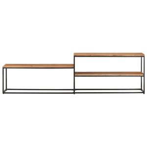 vidaXL Meuble TV 180x30x50 cm Bois d'Acacia Massif