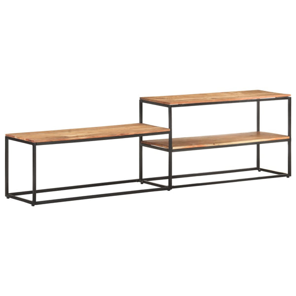 vidaXL Meuble TV 180x30x50 cm Bois d'Acacia Massif
