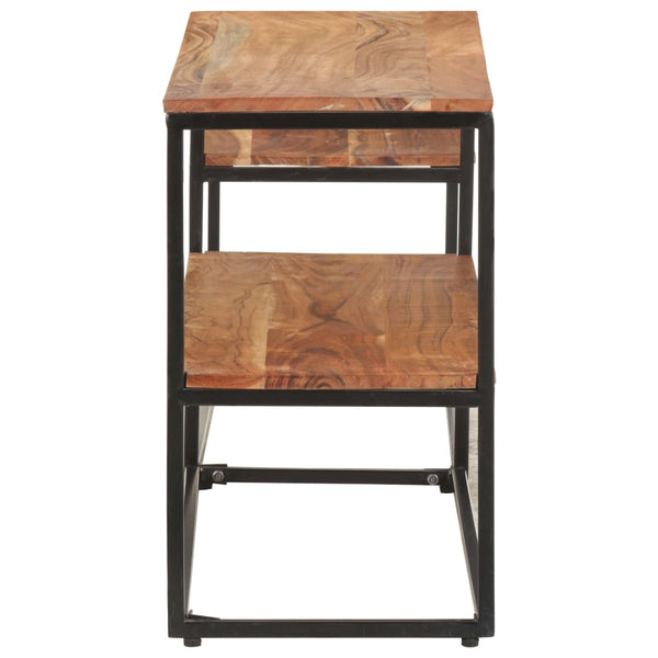 vidaXL Meuble TV 180x30x50 cm Bois d'Acacia Massif