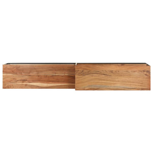 vidaXL Meuble TV 180x30x50 cm Bois d'Acacia Massif